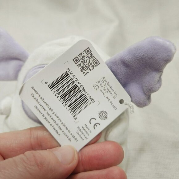 Slumberkins Mini Floof Purple Ghost Plush Halloween Special Edition Stuffed NWT - Picture 2 of 5